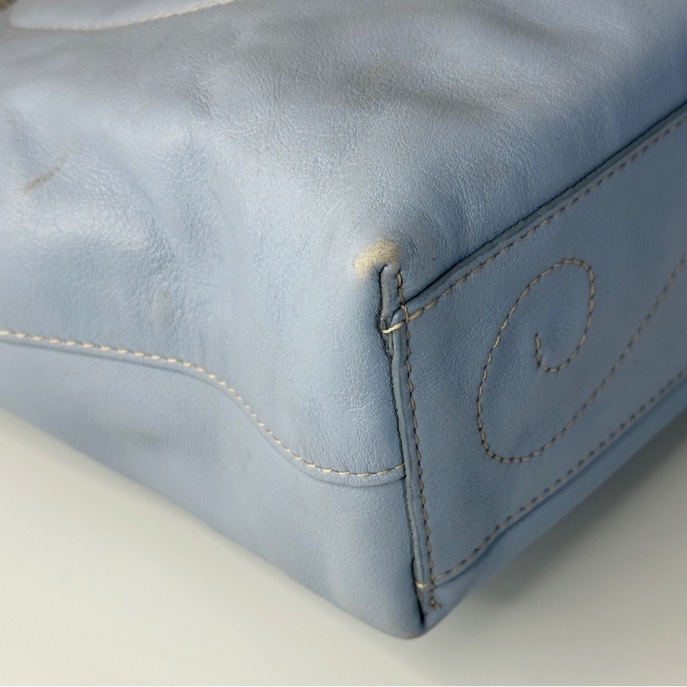 Brighton Leather Heart Small Tote Bag C740004 Cornflower Blue - Picture 13 of 15